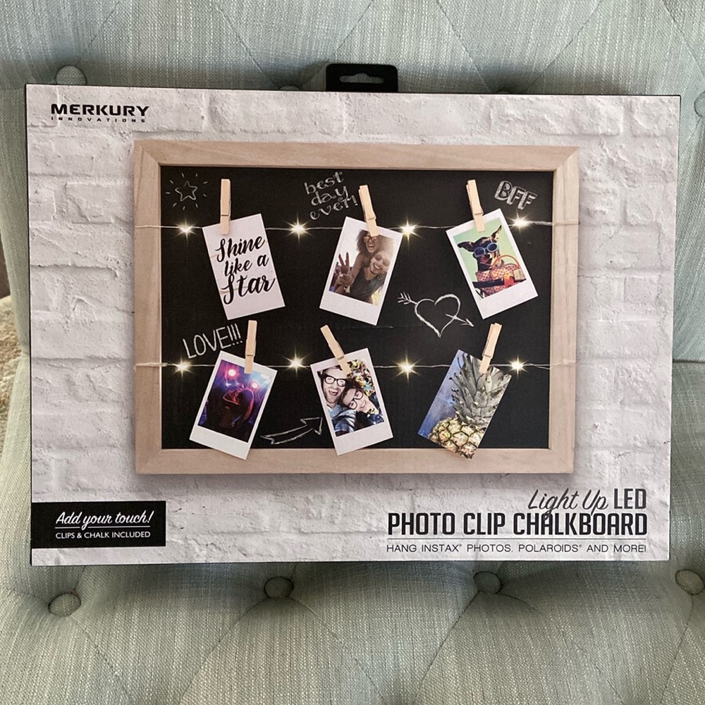 Photo Clip Chalkboard. New-in-box/Never opened.